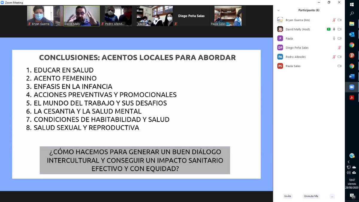Cruz Roja Chilena Filial Los Andes y Cosam Los Andes participan de actividad de actualización sobre "Migrantes en Aconcagua" con referente de Participación social, migrantes y trata del Servicio de salud Aconcagua Sociólogo David Mally Guerra.