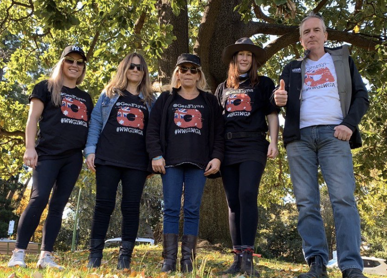 whaleswarrior's tweet photo. @GoJackFlynn Jack,
Have been in contact with @ChookLisa & the artist, @1_Drop_Of_Q
Am being sent the art for the Tees, and will be arranging for the #FlynnFamily to have these amazing shirts.
Will DM you with details.
Respectfully,
#ThePeoplesBridge
#WWG1WGAWORLDWIDE
#AussiePatriots https://t.co/mE4pJckxcF
