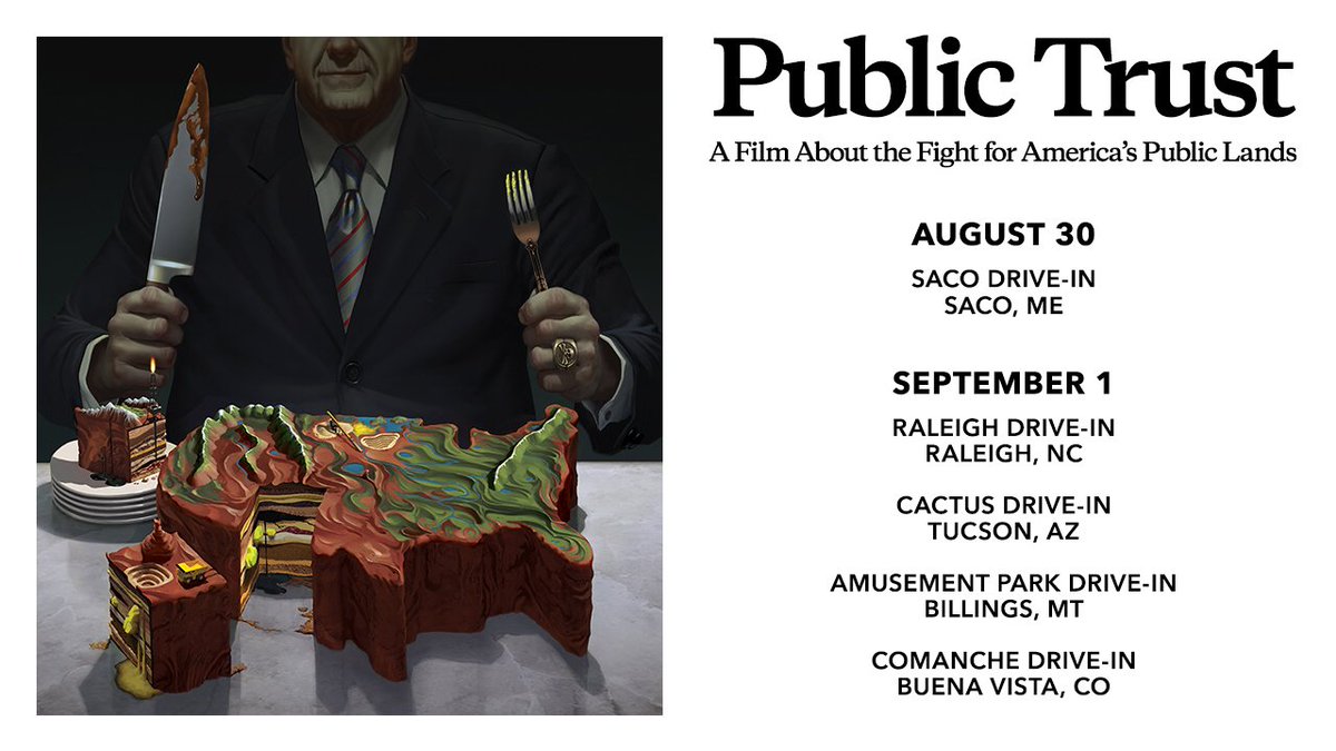 We are less than a month away from #NationalPublicLandsDay and just a few *days* away from our special screenings of award-winning documentary #PublicTrustFilm! Hope to see you there!