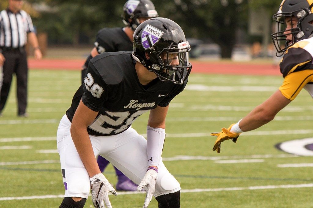 KenyonFootball's tweet photo. Rising junior DB Ryan Mott:
Major: Chemistry
Favorite player: Jalen Ramsey
First football memory: Getting my pads for the first time when I was 6
Favorite movie: Miracle
Favorite athlete: Brian Scalabrine
#WhyKenyon: It's a great school
#GoLords #NextOneWins https://t.co/iY1HjN2L1b