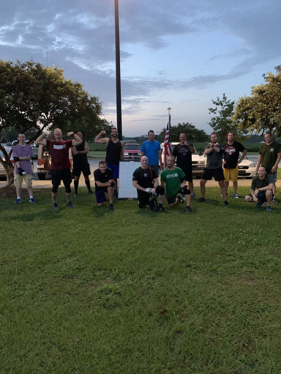 F3CousinIT's tweet photo. These 15 @F3ENC Tough Guys put #Week0 of the @F3IronPax behind them!  Here’s what went down - https://t.co/0o6xHgF4Ib! https://t.co/rcJh9dkGgw