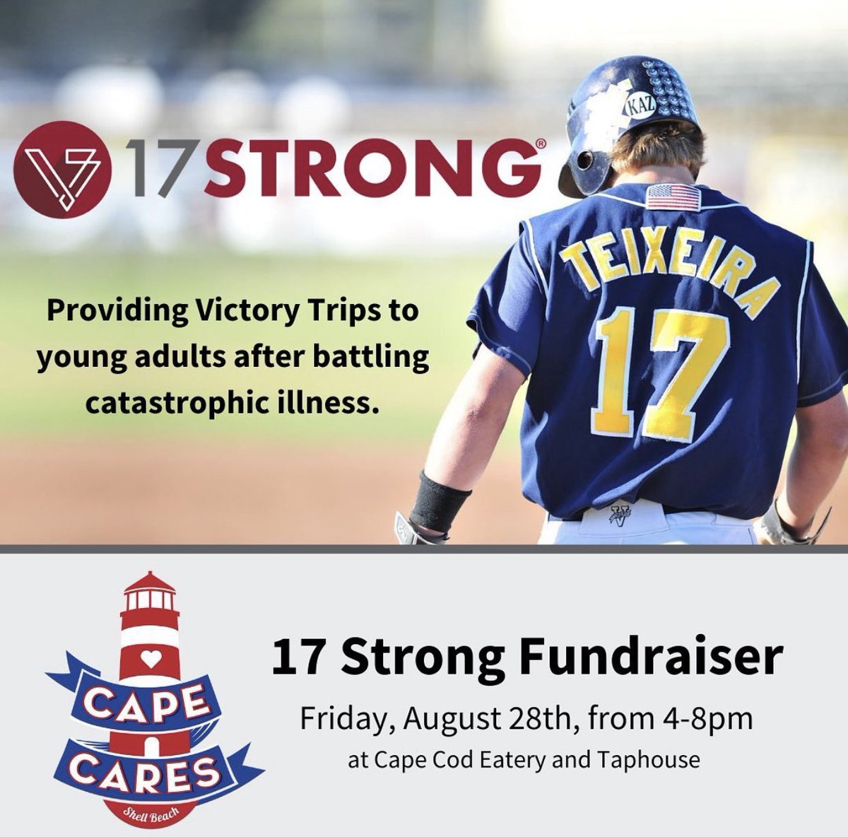 Come out to Cape Cod Eatery &amp; Taphouse in Shell Beach tonight to support 17 Strong! #17Strong