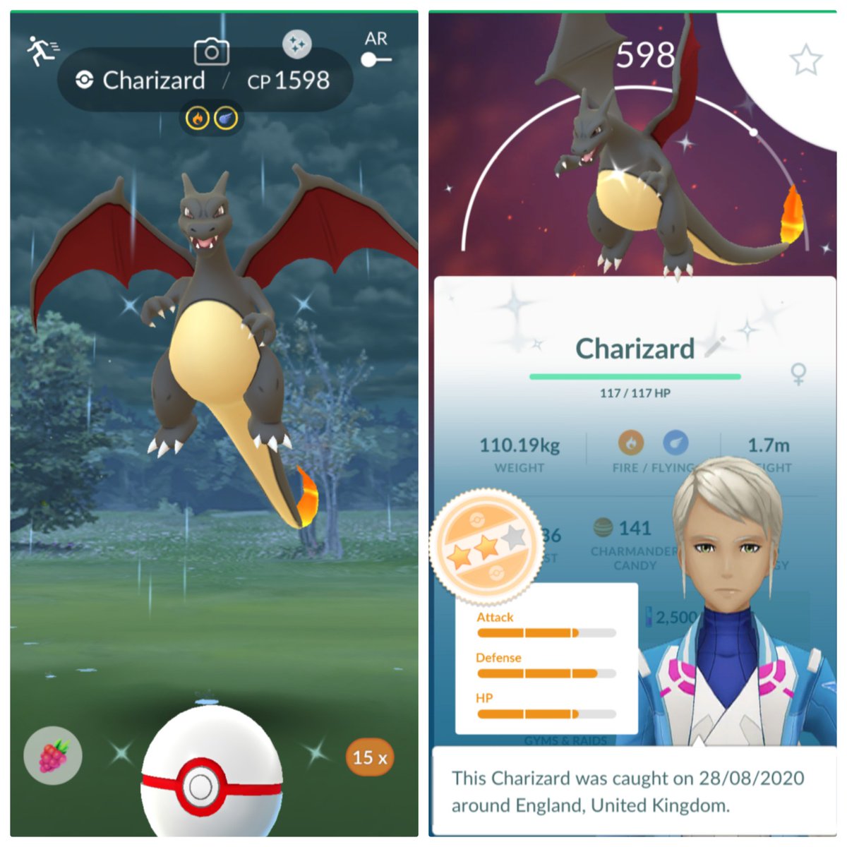 JadeK093's tweet photo. So 1st day rading through the updated raid list and I get this beauty😍 #pokemongouk #ninatic #PokemonGoRaids #shiny #MegaRaids @NianticHelp @PokemonGoApp https://t.co/gc2JQ100VU