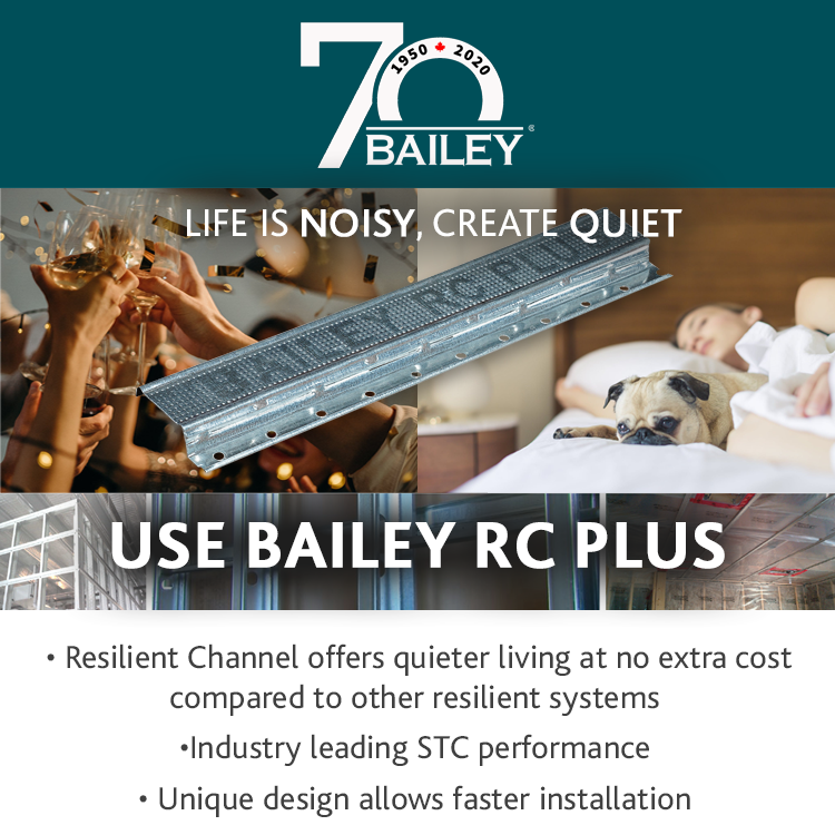 baileymetal's tweet image. Life is noisy, create quiet with Bailey RC PLUS ™! With industry leading STC performance, our  unique design allows for faster installation. Learn more at bmp-group.com/products/steel…

#rcplus #resilientchannel  #baileymetal #steelframing #metalframing #construction #homereno