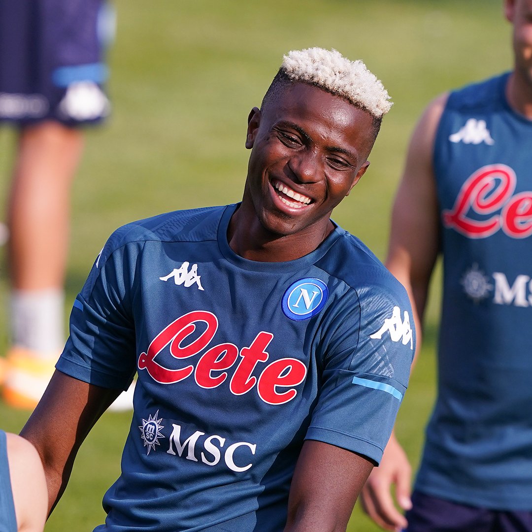 Victor Osimhen has scored a hat-trick inside the first eight minutes of his pre-season debut for Napoli.

Starting strong 😅