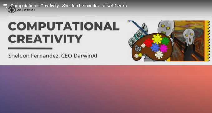 softgeeksca's tweet photo. Great talk with .@sheldonfff .@darwinai about Computational Creativity:  The Implications of Machines that Can "Imagine" https://t.co/jPDgjDNHPI
#AIGeeks #artificialintelligence #datasciene #technews #deeplearning #machinelearning #technology https://t.co/fKaNmyw2z5