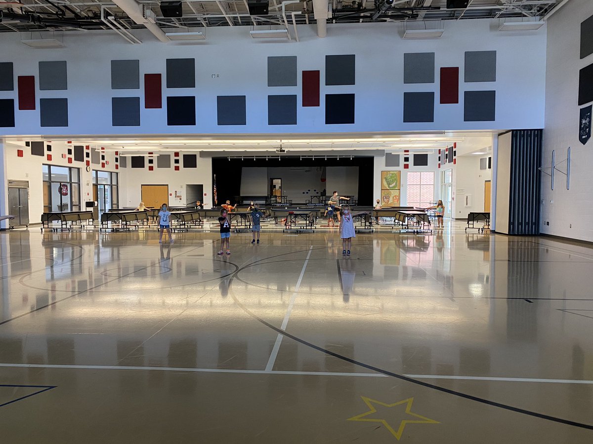 Socially Distant PE on a rainy day! #PioneersPressOn <a href="/PCElementary/">PlainCityElementary</a>