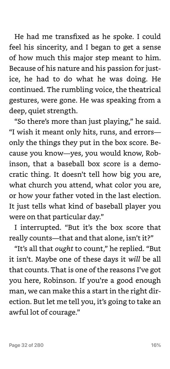 2/ “... We can win only if we can convince the world that I’m doing this because you’re a great ballplayer and a fine gentleman.”More: