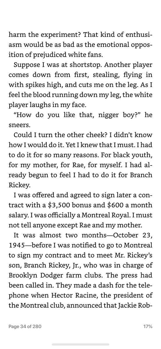 2/ “... We can win only if we can convince the world that I’m doing this because you’re a great ballplayer and a fine gentleman.”More: