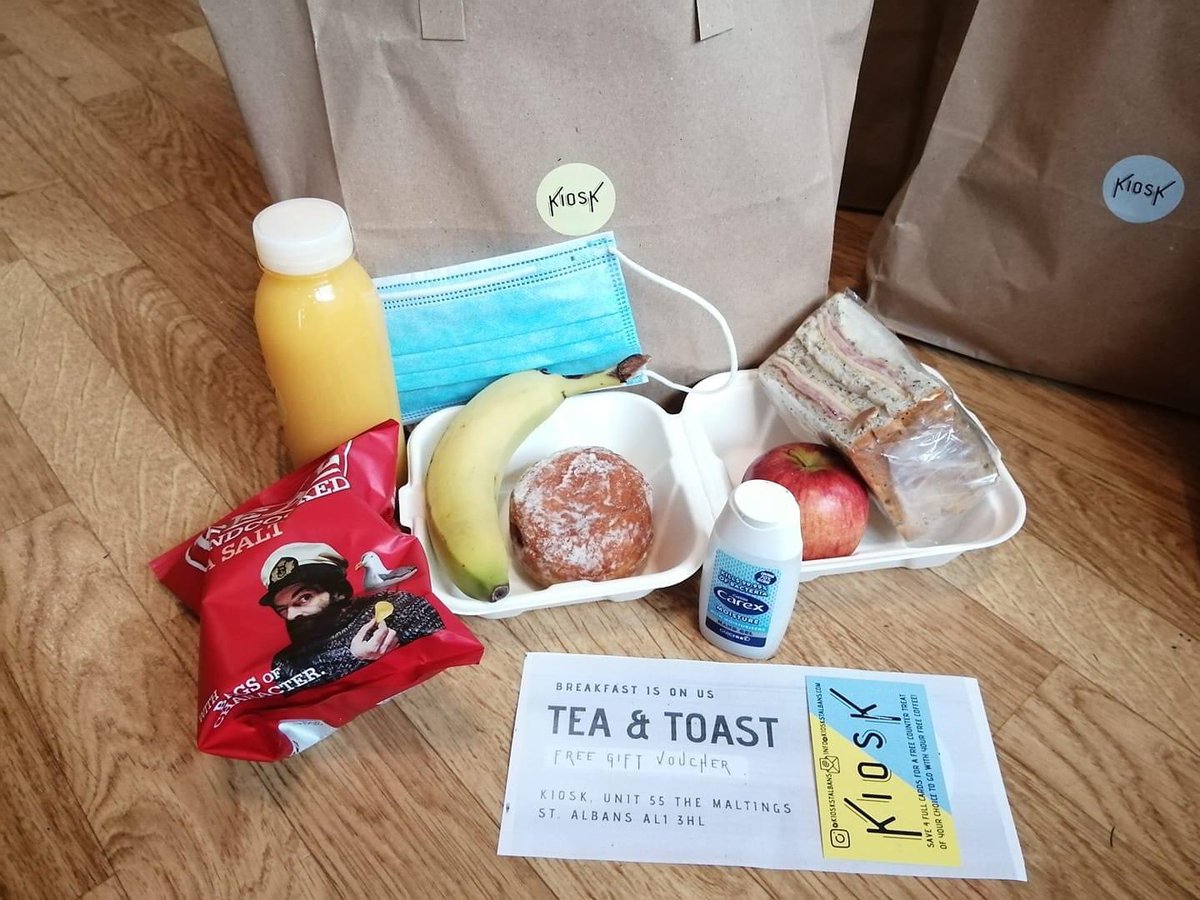 Kiosk in The Maltings have provided us with 12 snack bags for our vulnerable community tonight.
And each bag has a tea and toast gift voucher.🧡🧡<a href="/StuartMiller28/">Stuart Miller 🔸</a> <a href="/StTastes/">StAlbansTastes</a> <a href="/Stalbansdistfb/">St Albans & District Foodbank</a> <a href="/ClaireBoyles/">𝗖𝗹𝗮𝗶𝗿𝗲 𝗕𝗼𝘆𝗹𝗲𝘀, Marketing Specialist</a> <a href="/kaotic_uk/">Kaotic Angels (LEMC) UK Nomads</a> <a href="/denisejparsons/">Denise Parsons</a> @MarinaQ73 <a href="/LinneySharon/">Sharon Linney 🔶🇪🇺</a>