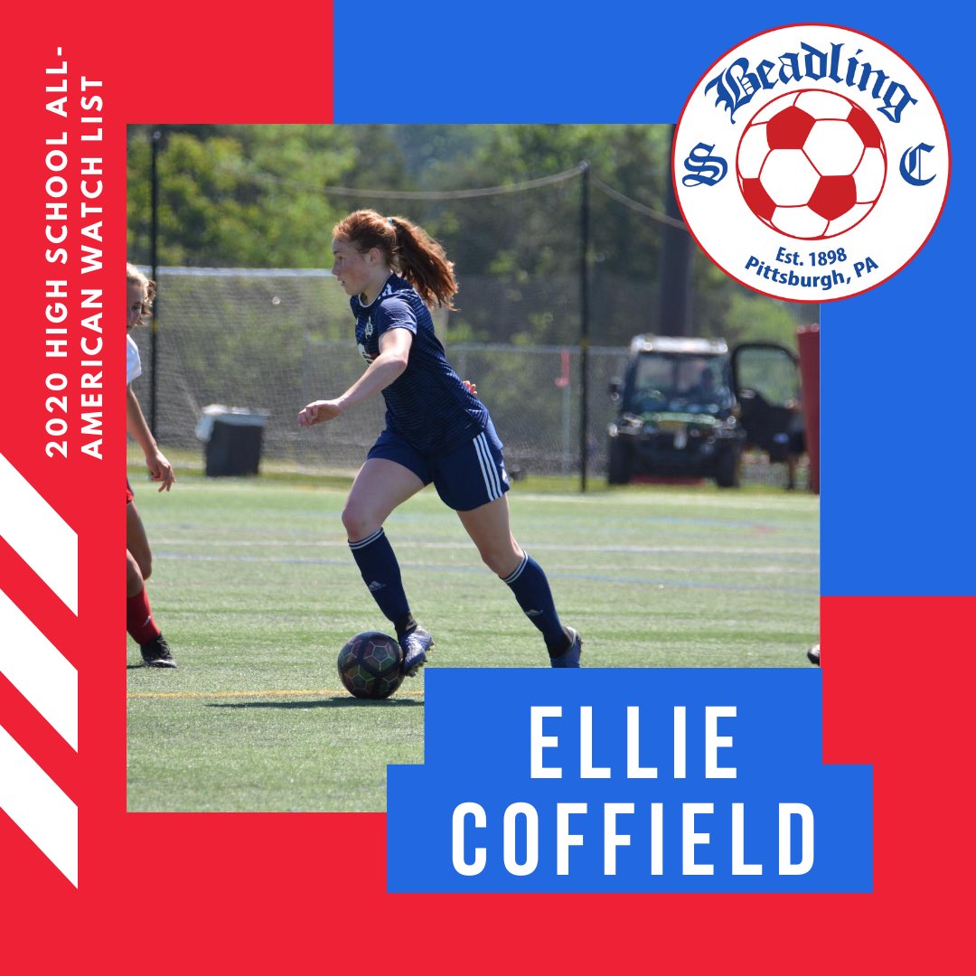 BeadlingSoccer's tweet photo. Congratulations to Ellie Coffield, Megan Donnelly, Lucy Ream, Hannah Henn, and Peyton Felton for being named to the 2020 High School All-American Watch List! All 5 of these girls will be playing on our 02/03 GA team this season #weartheB #allamerican #beadling #GA https://t.co/2N651mNNHs