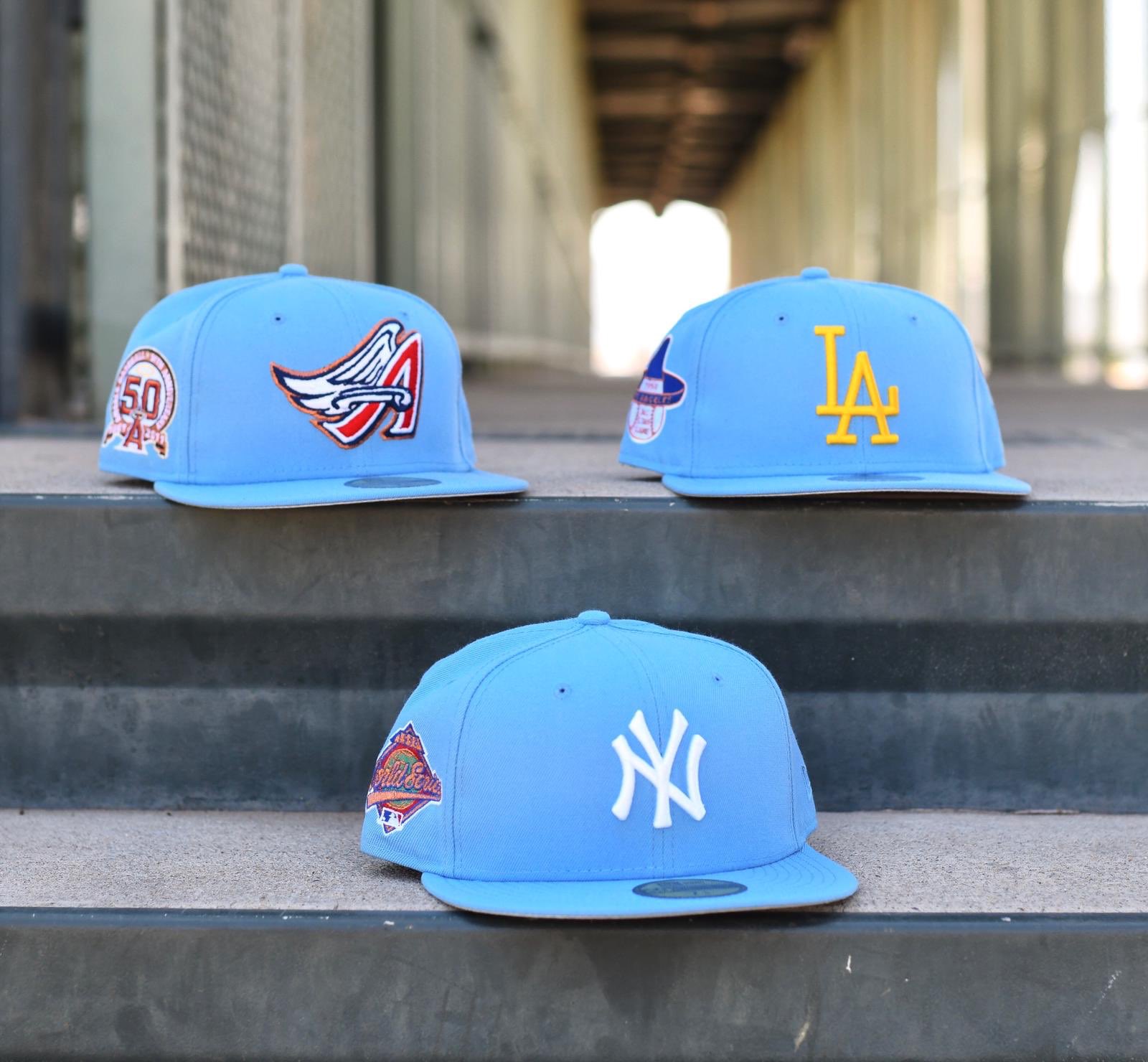 cotton candy mlb hats