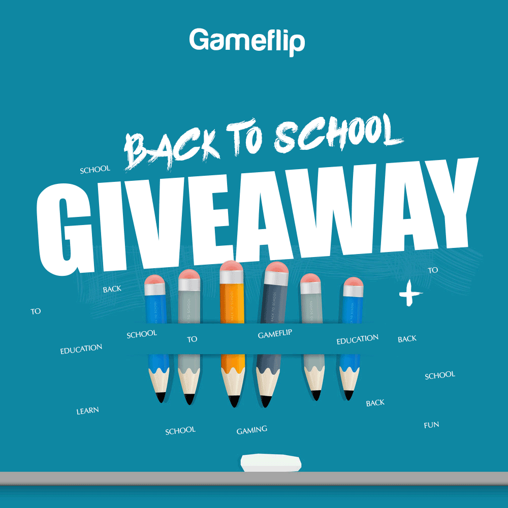 Gameflip's tweet photo. 🎒BACK TO SCHOOL GIVEAWAY🎒 

Enter to WIN 10X$20

To enter:
📚 Follow 
✏️Retweet
Hashtag what you'd love to buy in the comments!

Ends 03/09/20. 
GOOD LUCK!⭐

Ps. There is a 10% OFF code (Max $5) hiding in this 👇 picture, to find it use a 3 word combination. https://t.co/3Teg3wxrIt