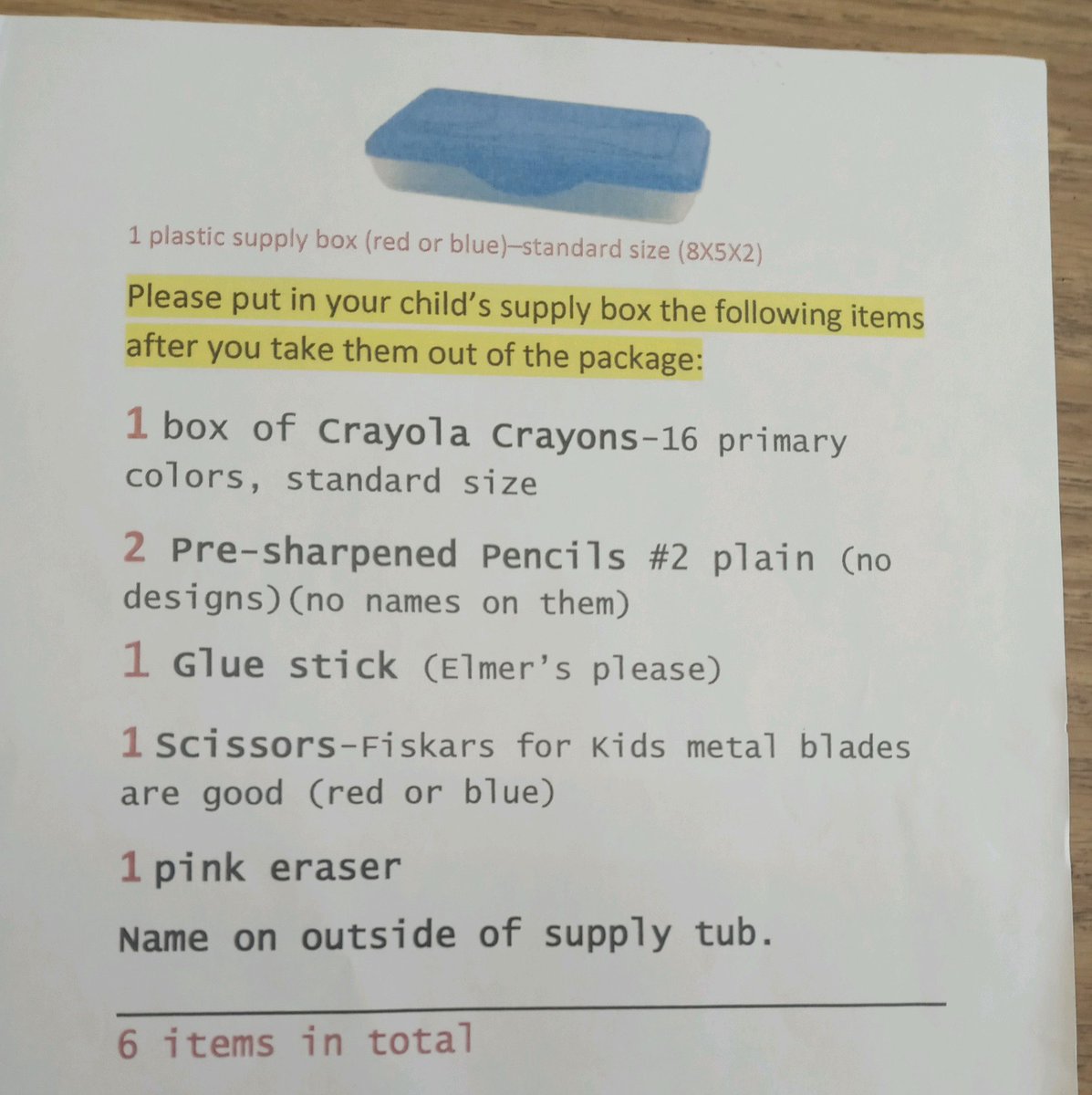 In-person Kindergarten families, if you could place the following items in your child’s supply box (prior to coming to school) as listed below, Mrs. Szymanski and Mrs. Jirak would be so very grateful! #GoJets