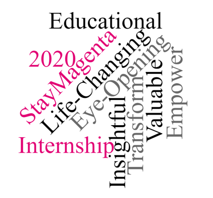 #StayMagenta2020 shared one word that described their internship so far. Making the most of their <a href="/tmobilecareers/">T-Mobile Careers</a> ❤️ this!!