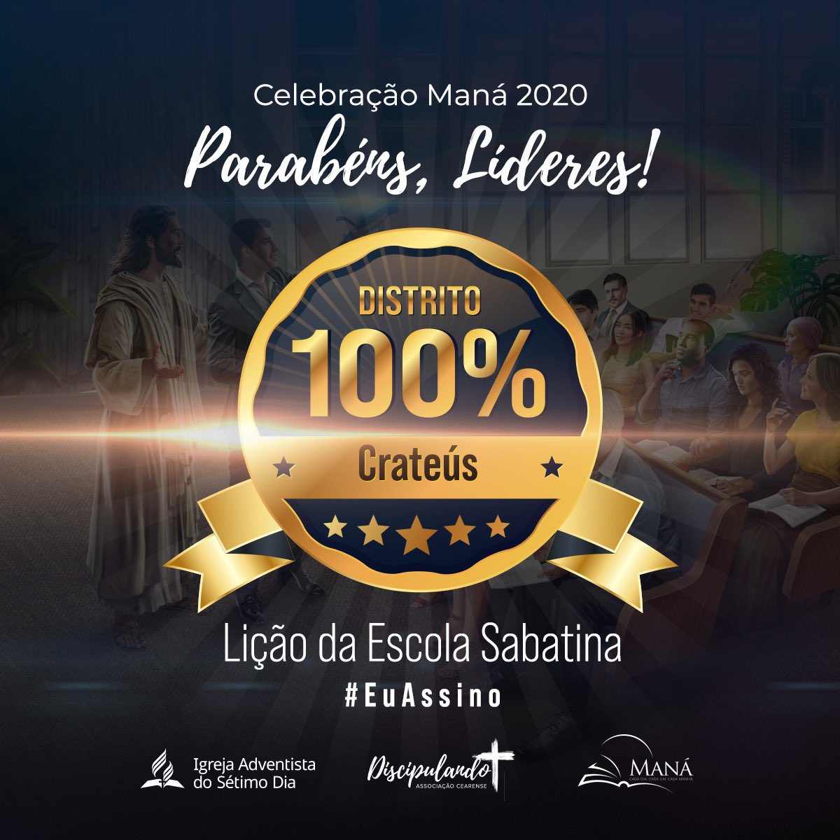 PrC_Augusto's tweet photo. 🙌🏻 Louvado seja Deus!!!
☑️ *Já temos o nosso primeiro distrito no Ceará com 100% dos membros regulares com o alimento espiritual garantido para 2021!*
#Crateus
Ceará eh terra de MANÁ!!!
Serão 503 Membros priorizando o estudo da Bíblia de forma sistemática! https://t.co/h5h0gVgQgz