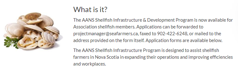 SeaFarmers's tweet photo. We have a new program to assist shellfish farmers now live! Check our website for more information on the AANS Shellfish Infrastructure Development Program - we're looking for member projects and initiatives to fund!

https://t.co/93Ll1butTp https://t.co/zwV78BLkYf