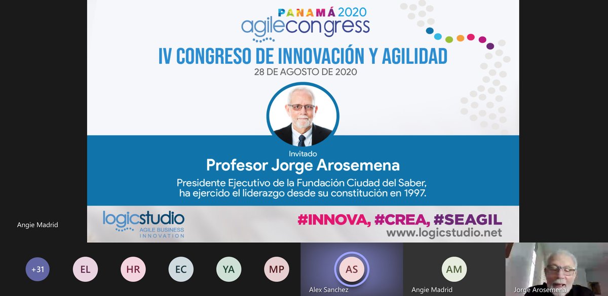 CiudaddelSaber's tweet image. El profesor Jorge Arosemena, Presidente Ejecutivo de la Fundación Ciudad del Saber participo en la inauguración de &quot;Panama Agile Congress&quot;, como siempre con un mensaje motivador, este año el evento está enfocado en la tecnología y la innovación aplicada a soluciones sociales.