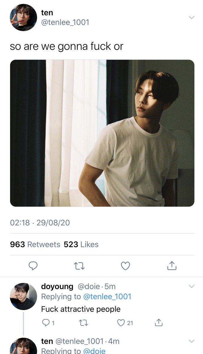 and so ten went to johnny’s place and taeyong is just happy for ten thats what he meant 