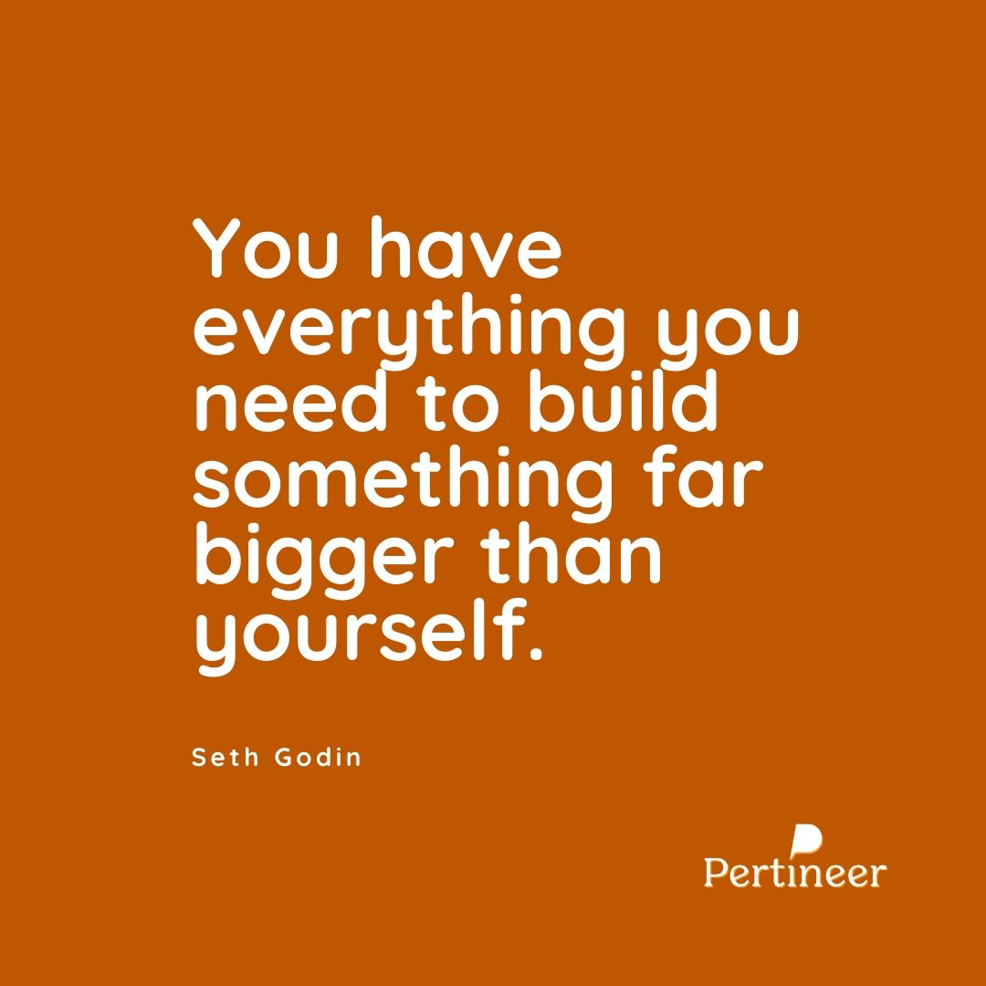 getpertineer's tweet photo. "You have everything you need to build something far bigger than yourself."
~ Seth Godin
#pardnerup #socialmedia #socialmediamanagement https://t.co/EFmxCWEyf9