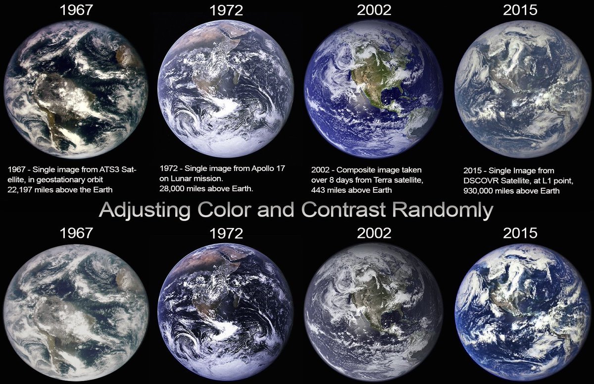 It goes without saying that all those NASA images of Earth are nothing more than fakes (poorly crafted at times too).They never thought people would ever have the tech to compare them (thanks to the internet).The dome simply prevents us from going beyond s immediate orbit.