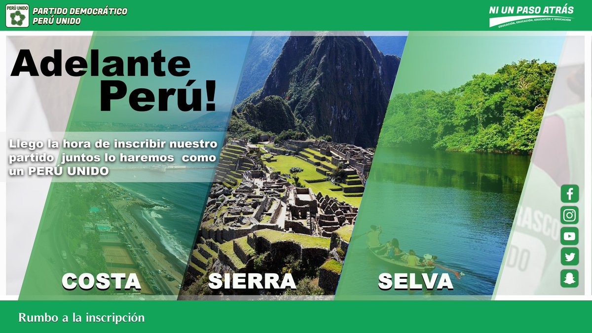 PDUnidoPeru's tweet photo. #Transparencia #Una #NuevaPropuesta
#UnCompromiso con la participación de todos los sectores Jóvenes, emprendedores, técnicos y ciudadanos. 
#Charlie Carrasco Salazar presidente 2021 - 2026
#Partido Democrático #PerúUnido
Síguenos en nuestras plataformas digitales https://t.co/8RZ7nzDOYU