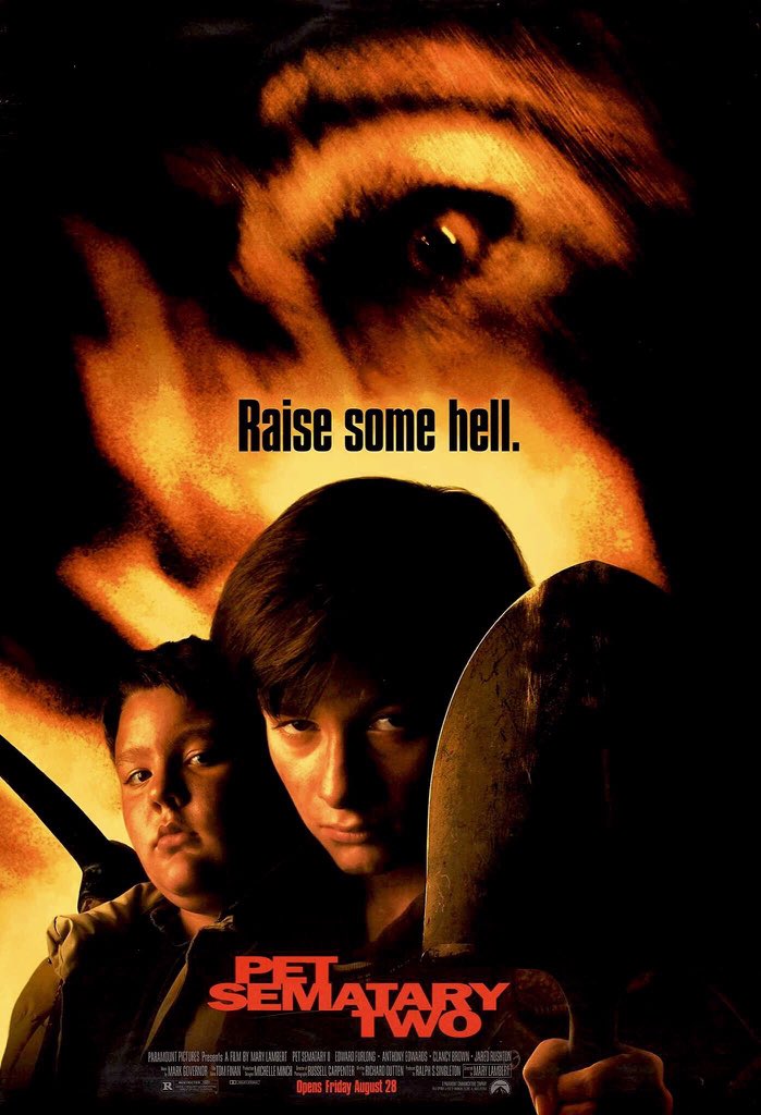 FilmNewsNos's tweet photo. 🎬MOVIE HISTORY: 28 years ago today, August 28, 1992, the movie ‘Pet Sematary Two’ opened in theaters!

#EdwardFurlong #AnthonyEdwards #ClancyBrown #JaredRushton #JasonMcGuire #DarlanneFluegel #LisaWaltz #SarahTrigger https://t.co/7j6IgJEbQU