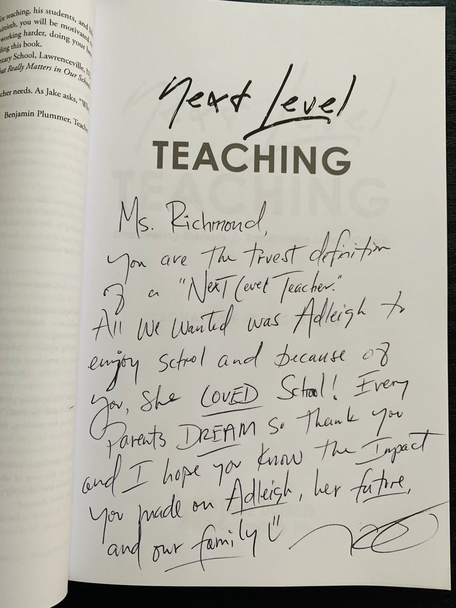 mr_Alsheimer's tweet photo. To the kindergarten teacher that changed the world for our family and our daughter’s views on school.

“Daddy I can’t wait to go to kindergarten!” 

Ms. Richmond, you were the difference - Thank YOU!
#NextLevelTeaching https://t.co/3qWQ3AAQPv
