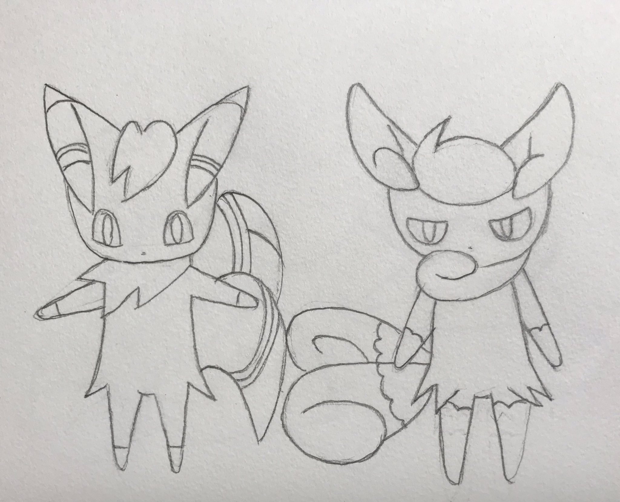Shun ニャオニクス描きました ポケモン ニャオニクス T Co Blzbitguar Twitter