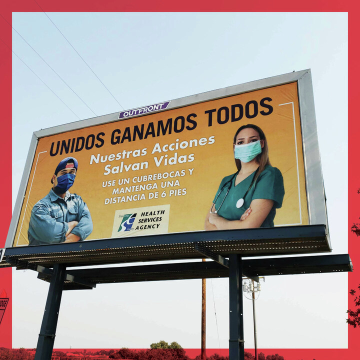 Where's this billboard?!
This billboard is the first of many in a major project to help Stanislaus County's efforts reminding people to use face coverings and practice physical distancing during this delicate time.

#COVID19 #Billboard #Advertising #PublicAwareness #PSA