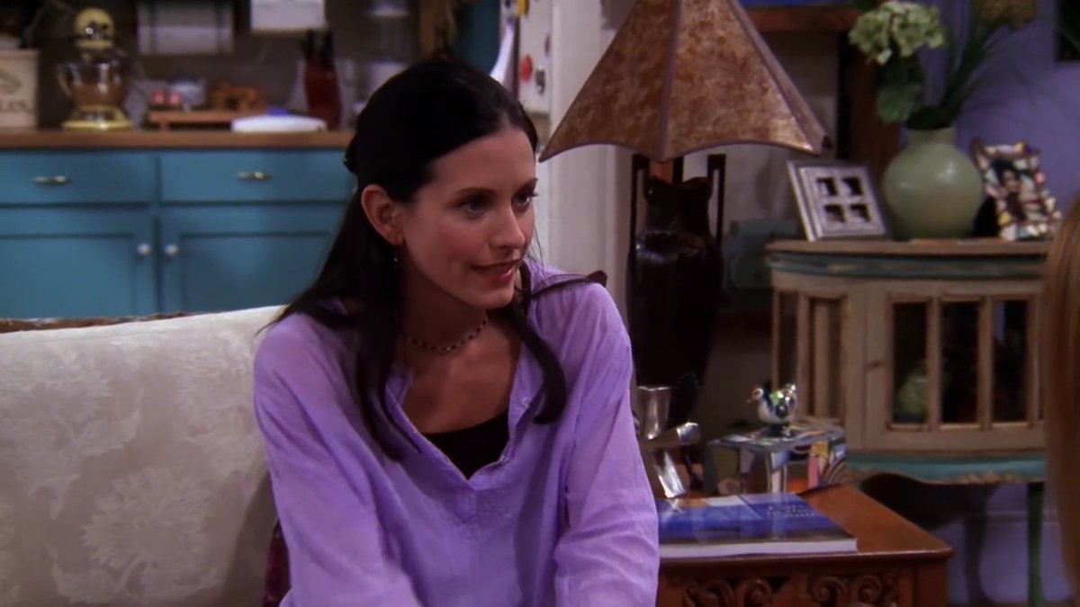 h'arry saying he lives with l'ouis as monica telling rachel that her and chandler wanted to move in alone