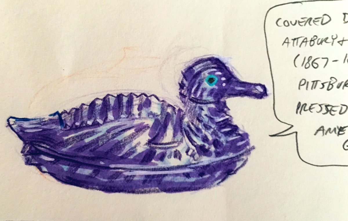 Colored pencil/marker studies I did today from various MET collection twitter accounts 