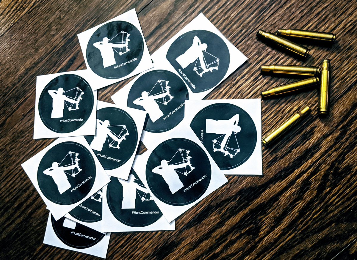HuntCommander's tweet photo. Attention #TeamHuntCommander !! Retweet this tweet for a chance to win a #HuntCommander sticker!!! 3 winners will be announced Sunday evening!! https://t.co/bdR3axXshQ