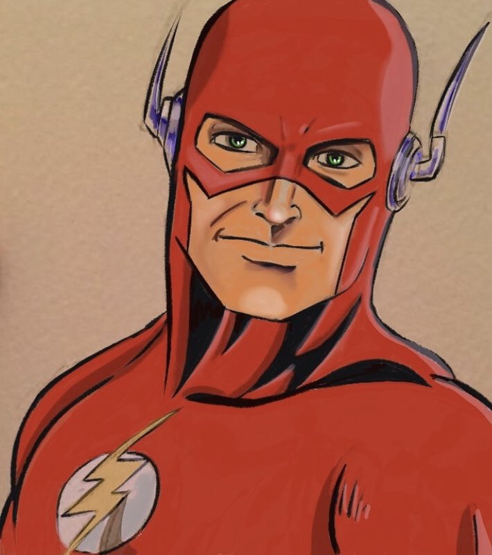 crispianwoolfor's tweet photo. The Flash using #Procreate https://t.co/2qUfTbLSeD