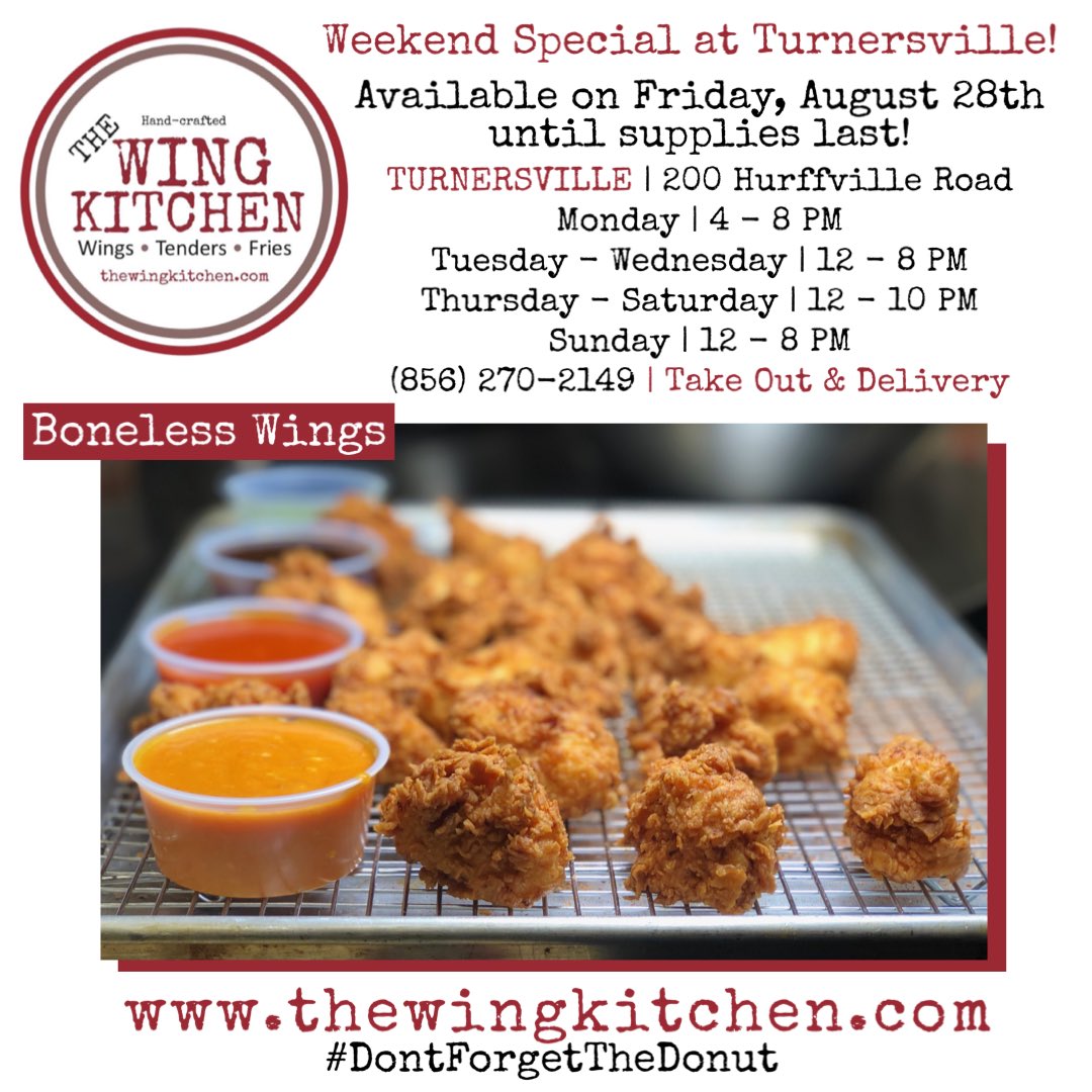 The Wing Kitchen on Twitter "thewingkitchen Turnersville WEEKEND