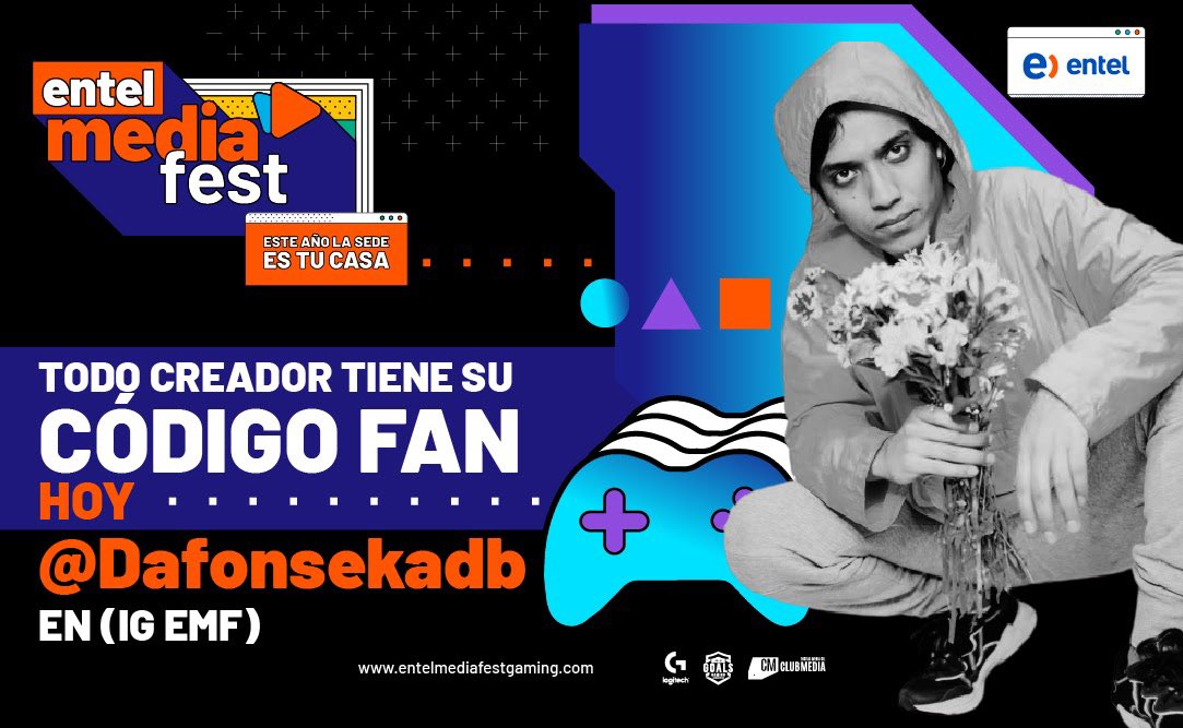 DaFonsekaDB's tweet photo. ¡Amigos! Vayan a ver mi Código Fan a la cuenta de Instagram @entelmediafest que cuento lo que nos une en la #DafoArmy. Y sigan los posteos del #EpisodioGaming para ver más cosas divertidas que hice para el #EpisodioGaming ¡Den amor y comenten! https://t.co/1q6wBxdtn2