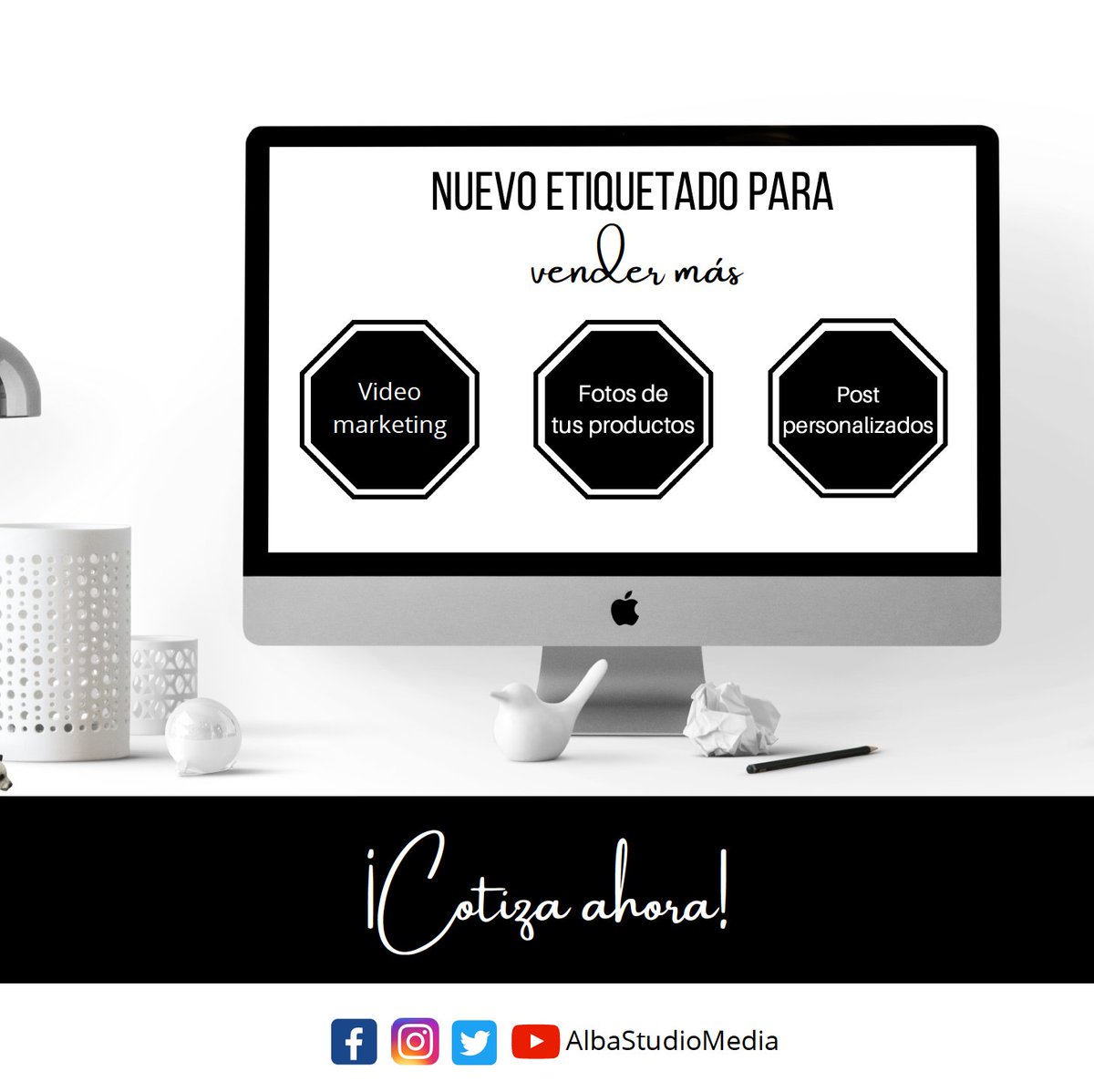 AlbaStudioMedia's tweet photo. ¡ No te quedes fuera, sé parte del #ecommerce !
🔝Vende más 🤑 📲
#Negocios #Microempresa #Pymes #emprendedores  #emprendimiento #AlbaStudio https://t.co/SYPZ7XdXpO
