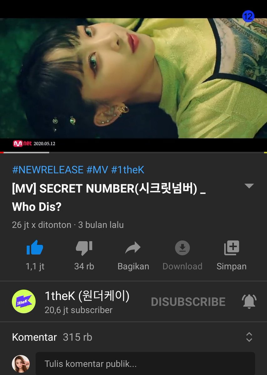 yepohe's tweet image. HALO PARA STAN SN. GIMANA KABAR NYA SEHAT KAN. SAMBIL MENEMANI AKTIVITAS KALIAN DI PAGI HARI. KITA STREAMING BARENG MV WHO DIS YUK. KITA NAIKIN SAMPAI 100M VIEWERS SEBELUM @5ecretNumber COMEBACK. GO 100M 🔥🔥🔥🔥

youtu.be/mkYwq_CKpyw

#100DaysWithSecretNumber #SECRET_NUMBER