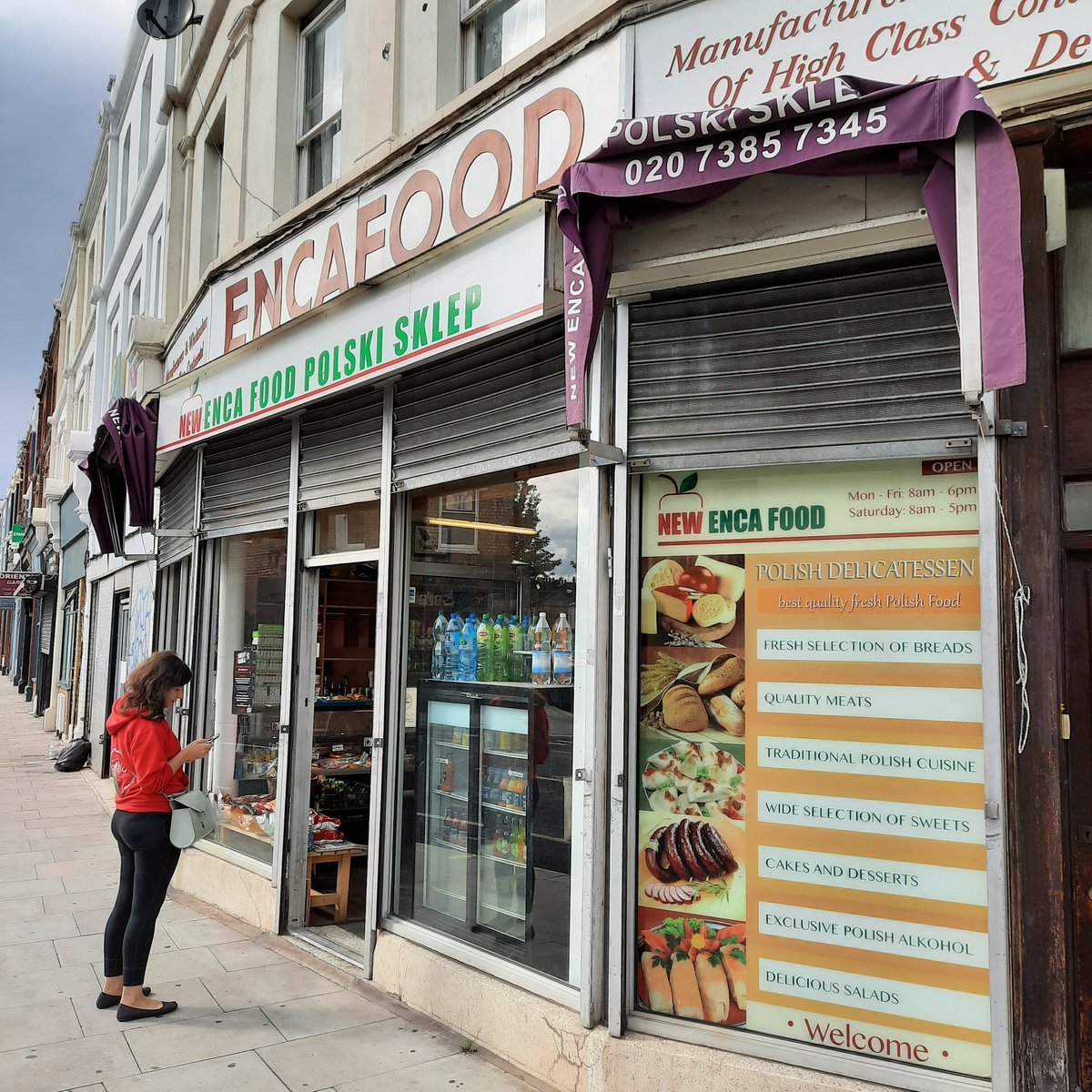 JakubKrupa's tweet photo. Now that I'm back in Fulham, I visited Encafood on Dawes Road: one of the oldest, if not the oldest, Polish shops in London.

They used to have a butcher's station too - gone now - but still an amazing selection of pierogis, cold cuts, sweets, and everything we love about Polska. https://t.co/lUaZNmzG0c