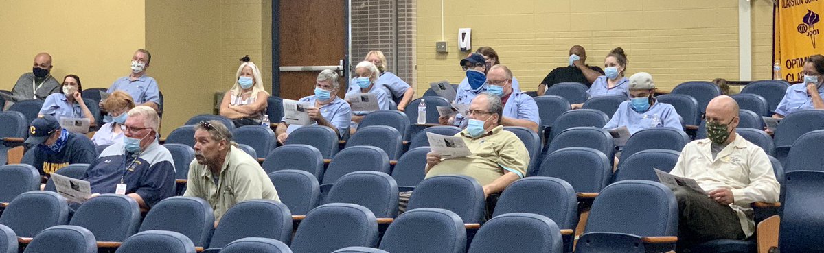 CCSOperations's tweet photo. Our Clarkston Custodial Staff has been working hard all summer deep cleaning our buildings. They’ve gone through training on new protocols, disinfectants and dwell times, cleaning for health, and all the required processes to keep our Wolves Safe. #WeAreClarkston https://t.co/CyhbDzfQiG