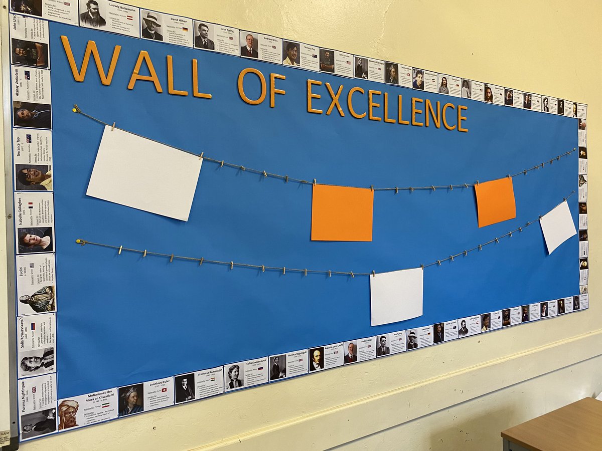 AminaAhmed25's tweet image. New school.. New classroom.. New displays ➕➖➗✖️ Thank you @mathsjem for your display post. Thank you @Just_Maths @DrStoneMaths @nathanday314 @mathsinsider for your wonderful displays 🖼 Not forgetting a special thank you to @aledballard for helping me put my vision together 🤩