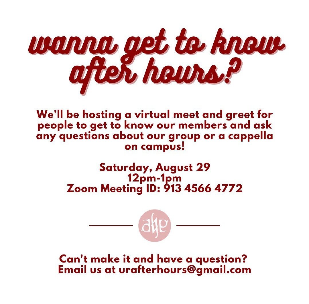 Interested in joining After Hours?? There's a whole lotta ways to learn more about us, like during the virtual events happening over this weekend! More info here: