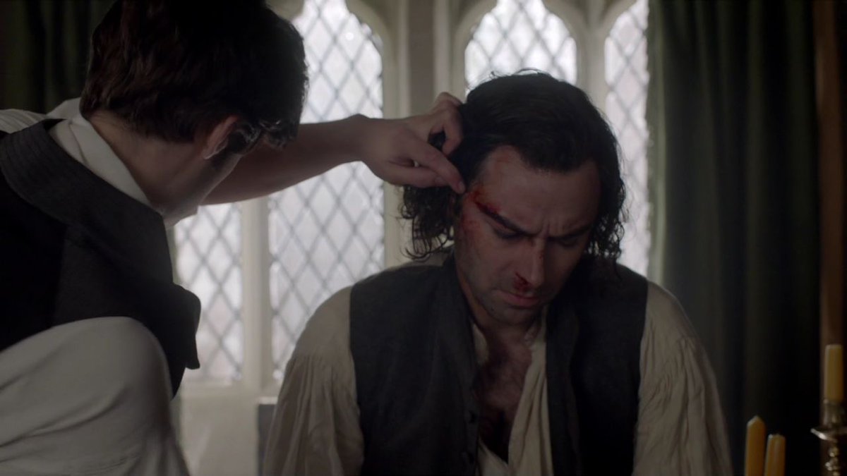 WarlegganGeorge's tweet photo. #FlashbackFriday with another #HappyReturn - from the bowels of the Cornish earth, so to speak. (Pictures: #Poldark S5 Ep7) https://t.co/yDHTtMlRdu