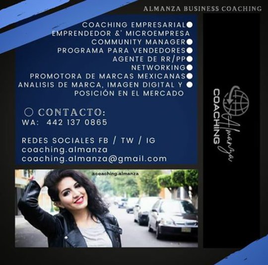 coachingalmanza's tweet photo. Algunos servicios con los que podríamos colaborar.... #Like #likeforfollow #likeforlike #FollowForFollow #FollowBack #CoachingPymes #Coachinglaboral #Emprendedor #HechoEnMexico  #AsesoriaEmpresarial #MarcaMexicana #CommunityManager #ServicioEjecutivo https://t.co/gc2HpWrycL