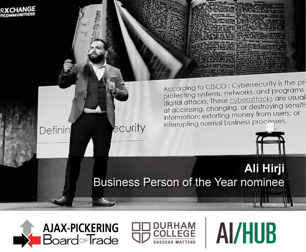 Pleased to announce that our own Ali Hirji has been nominated for the Ajax-Pickering Board of Trade’s 2020 Business Person of the Year Award.

Each year #APBOT members nominate outstanding local businesses, non-profits &amp; business professionals in a variety of categories. #BEA2020