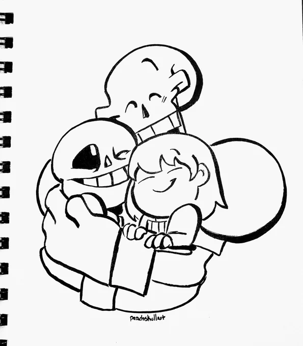 Papyrus gives the best hugs❤
#undertale #papyrus #sans #skelebros #frisk #traditionalart 