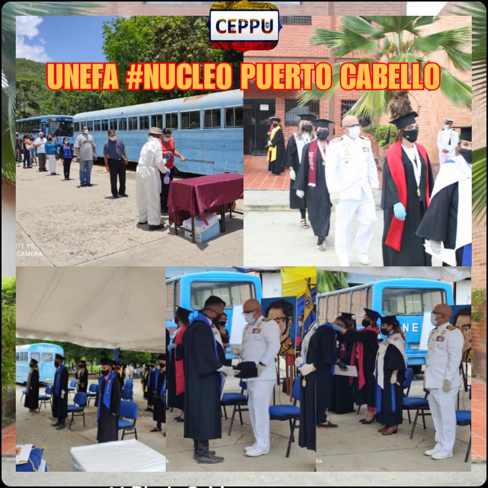 UnefaNagua's tweet photo. #UnefaGraduaPatriotas 🎓🎓🎓|| Aún en tiempos de pandemia nada detiene a nuestro #NúcleoPuertoCabello. La @Unefa_VEN sigue brindando una educación digna y de calidad. Excelencia educativa abierta al pueblo.  @NicolasMaduro
@CTrompiz2
@angiolillofp
@VasypcUnefa
@otaizacastillo https://t.co/8kCG6EX3fk
