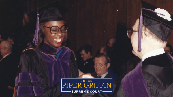 piperforjustice's tweet photo. As Louisiana students prepare to head back to school, Judge Griffin fondly remembers her time at LSU Law. She has spent her whole career working in the Louisiana justice system. Now, she’s on her way to becoming our next Louisiana Supreme Court Justice. #nola #nolajudge https://t.co/aQCOhxcbCy