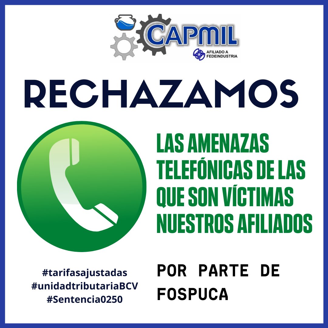 Capmil01's tweet photo. Cómo gremio industrial hacemos un llamado a las autoridades municipales y regionales para establecer tarifas ajustadas a la realidad, con una unidad tributaria bajo la regulación del @BCV_ORG_VE y más justa para las #pymis de Lara @Capmil01
@LuisJonasReyes
@gestionperfecta https://t.co/Vi3yAOEqdh