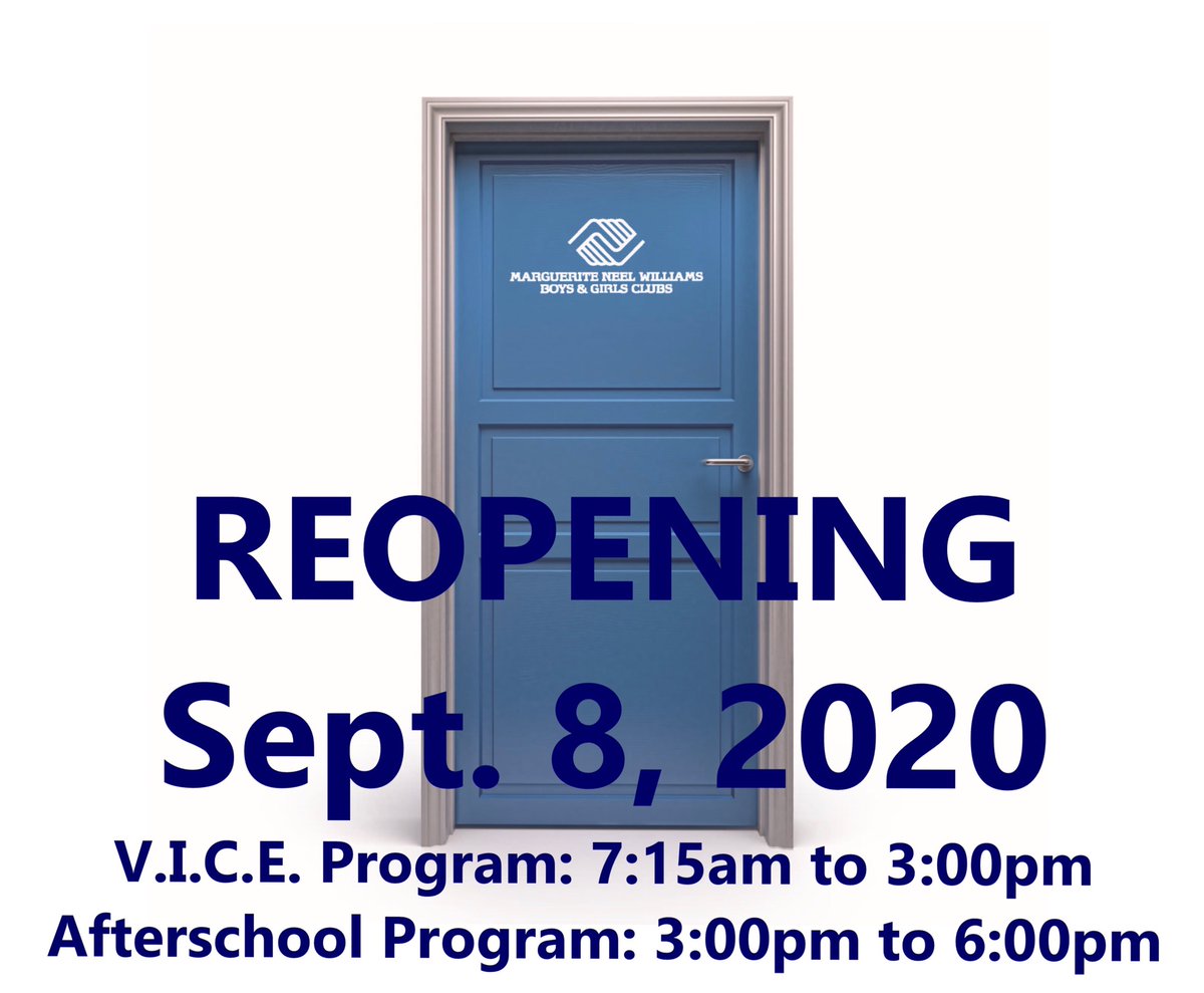 MNWBGC's tweet photo. We reopen 9/8 with an exciting new program + our afterschool program. V.I.C.E. is Virtual Instruction &amp; Commitment to Education &amp; will be conducted on site for students enrolled in their school’s virtual program. Call 229-228-5155 to register. Space is limited. #WhateverItTakes https://t.co/re0j6ZlZJs